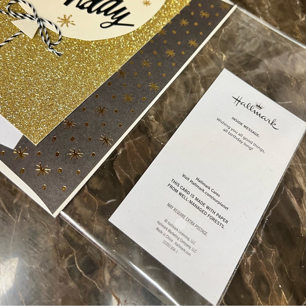 HALLMARK: Luxe Birthday Greeting Card ** 5 FOR $25 ** - Picture 2 of 2